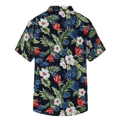 Hawaiian printed men's shirt - SunneySteveHawaiian printed men's shirtMen's clothingSunneySteveSunneySteveCJNSTXYH00723-Forest Green-3XL